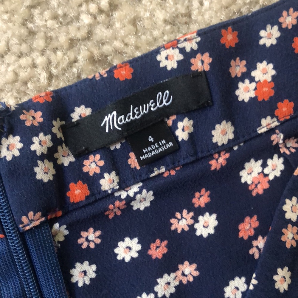 Madewell Blue Midi Floral Skirt - Picture 4 of 6